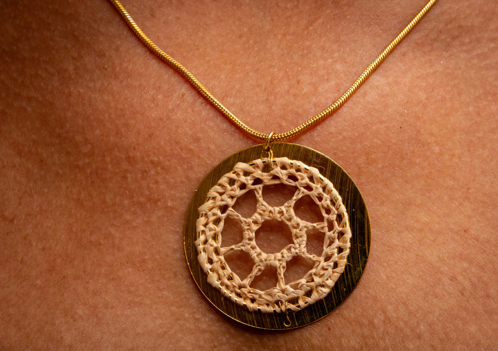 COLAR CIRCULO CROCHÊ